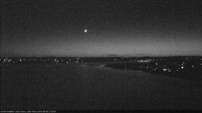 Lake Travis webcam, June 6, 2016 9:00 PM CT