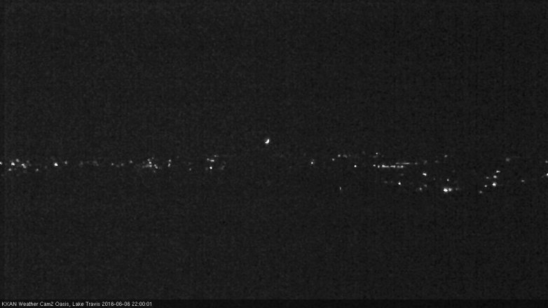 Lake Travis webcam, June 6, 2016 9:05 PM CT