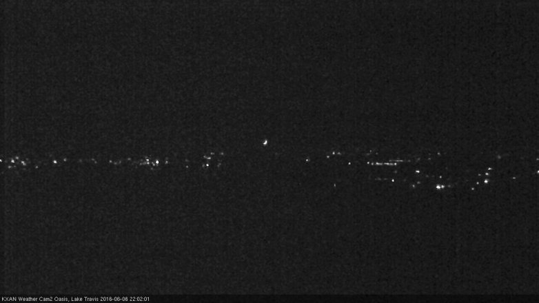 Lake Travis webcam, June 6, 2016 9:15 PM CT