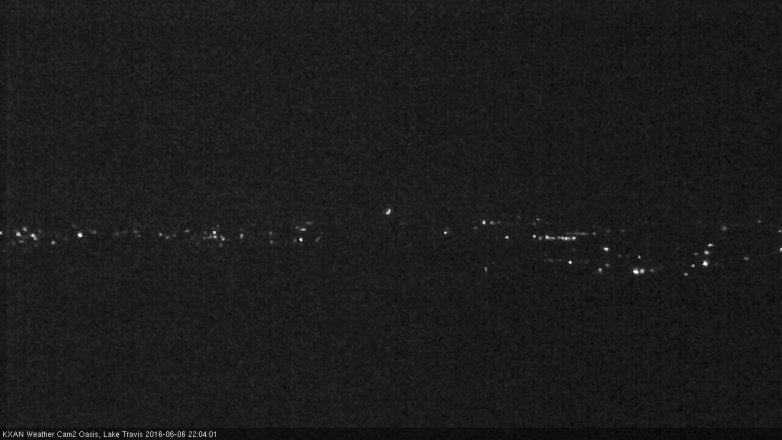 Lake Travis webcam, June 6, 2016 9:25 PM CT