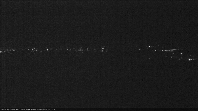 Lake Travis webcam, June 6, 2016 9:45 PM CT