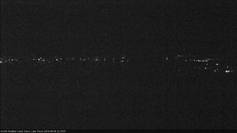 Lake Travis webcam, June 6, 2016 9:50 PM CT