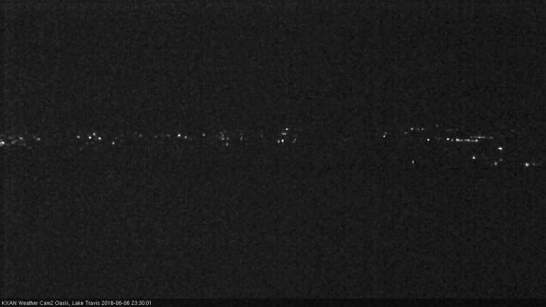 Lake Travis webcam, June 6, 2016 10:55 PM CT