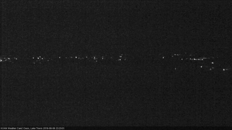 Lake Travis webcam, June 6, 2016 11:00 PM CT