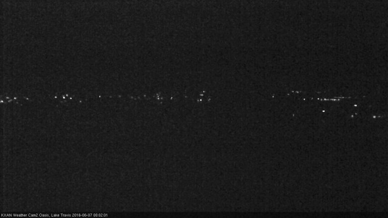 Lake Travis webcam, June 6, 2016 11:05 PM CT