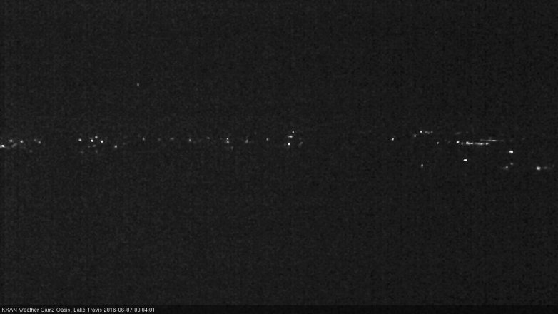 Lake Travis webcam, June 6, 2016 11:15 PM CT