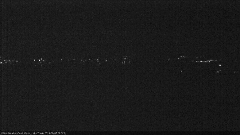 Lake Travis webcam, June 6, 2016 11:45 PM CT