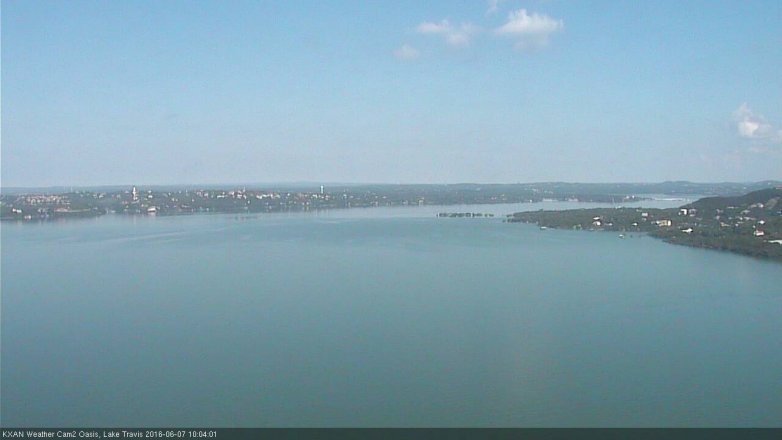 Lake Travis webcam, June 7, 2016 9:10 AM CT