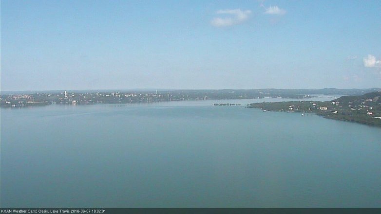 Lake Travis webcam, June 7, 2016 9:25 AM CT