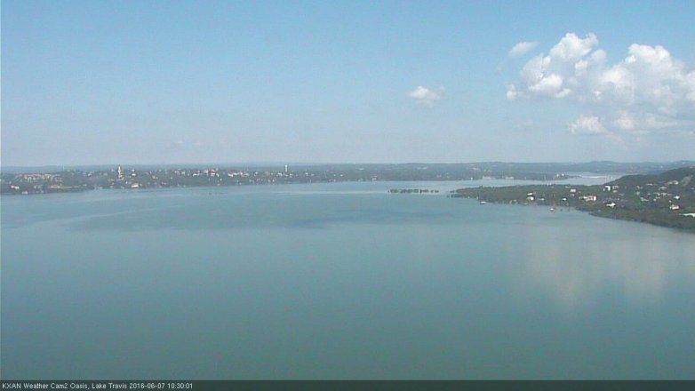 Lake Travis webcam, June 7, 2016 9:50 AM CT