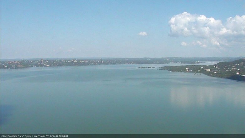 Lake Travis webcam, June 7, 2016 10:05 AM CT