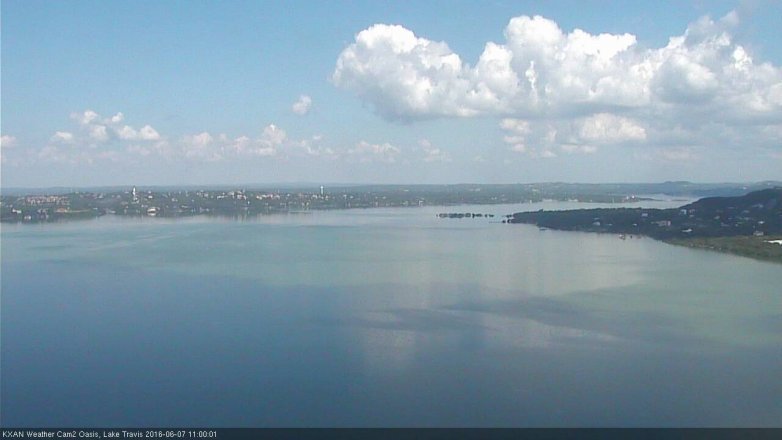 Lake Travis webcam, June 7, 2016 10:10 AM CT