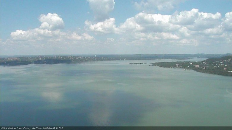 Lake Travis webcam, June 7, 2016 11:15 AM CT
