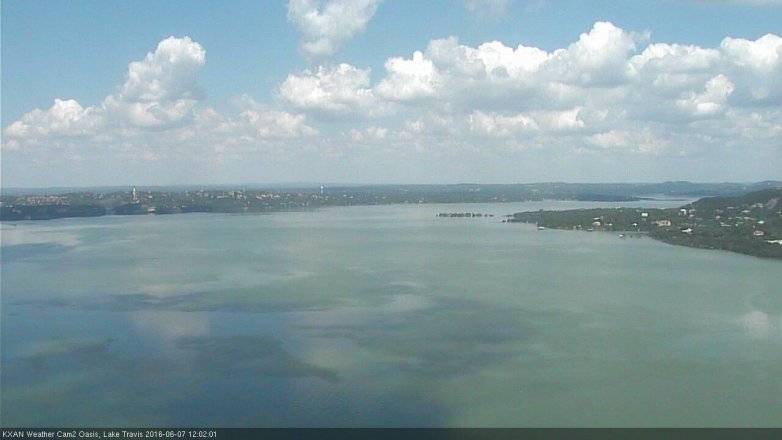 Lake Travis webcam, June 7, 2016 11:25 AM CT