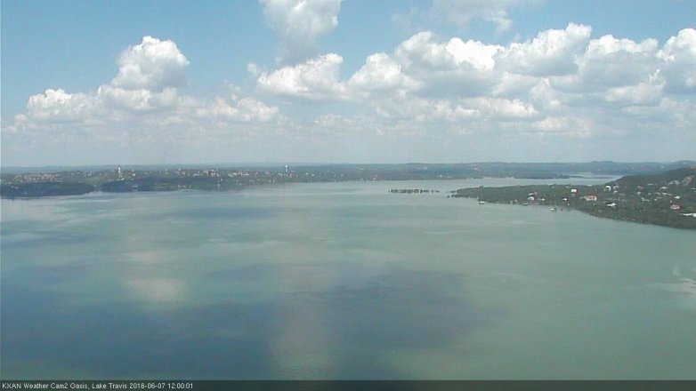 Lake Travis webcam, June 7, 2016 11:30 AM CT