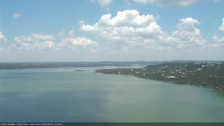 Lake Travis webcam, June 7, 2016 11:40 AM CT