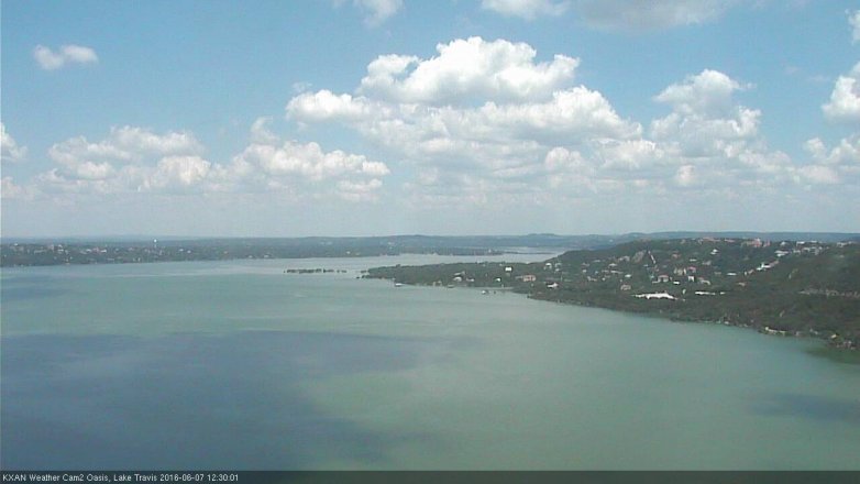 Lake Travis webcam, June 7, 2016 11:45 AM CT