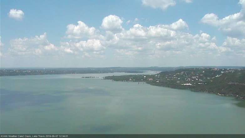 Lake Travis webcam, June 7, 2016 12:00 PM CT