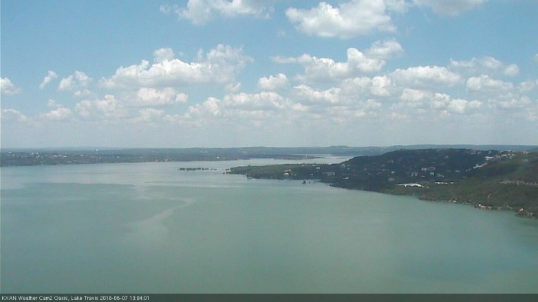 Lake Travis webcam, June 7, 2016 12:10 PM CT
