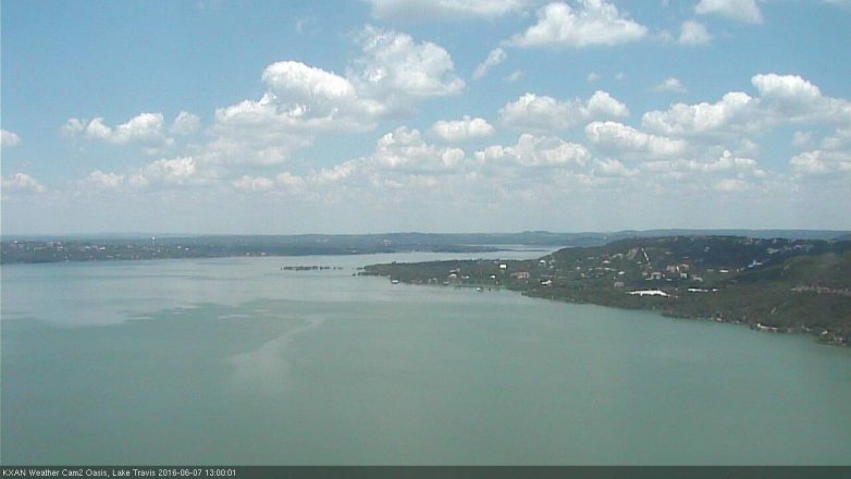 Lake Travis webcam, June 7, 2016 12:15 PM CT