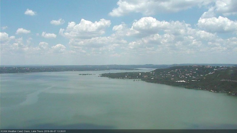 Lake Travis webcam, June 7, 2016 12:40 PM CT