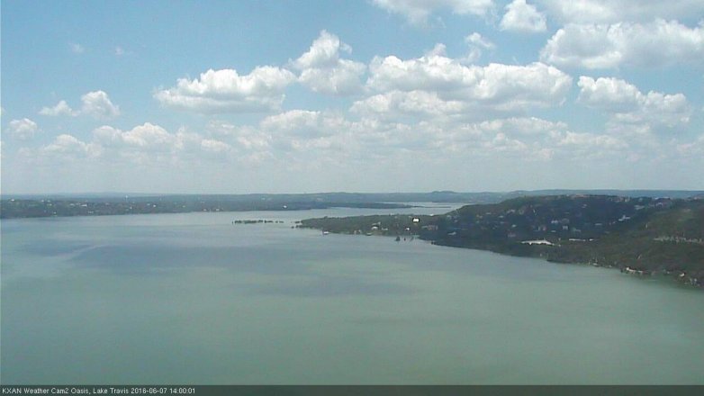 Lake Travis webcam, June 7, 2016 1:20 PM CT