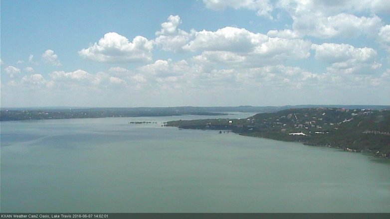 Lake Travis webcam, June 7, 2016 1:30 PM CT