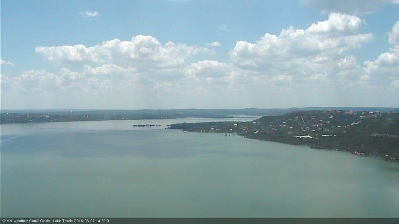 Lake Travis webcam, June 7, 2016 1:55 PM CT