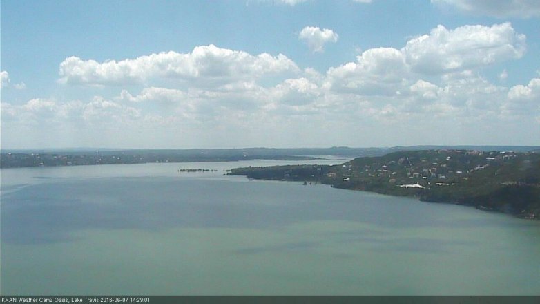 Lake Travis webcam, June 7, 2016 2:00 PM CT