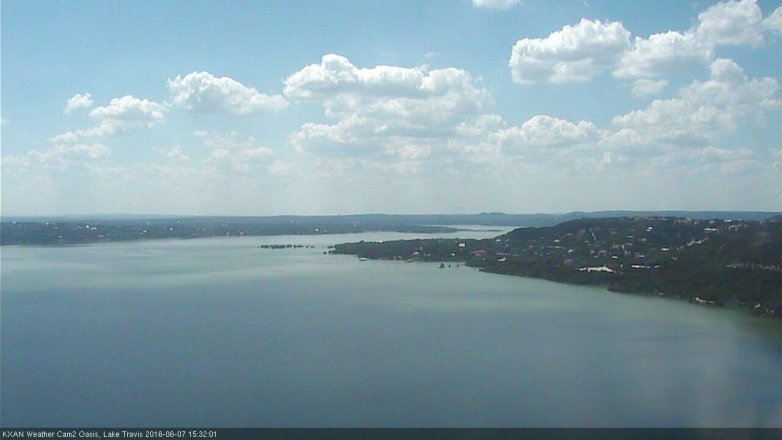 Lake Travis webcam, June 7, 2016 2:55 PM CT