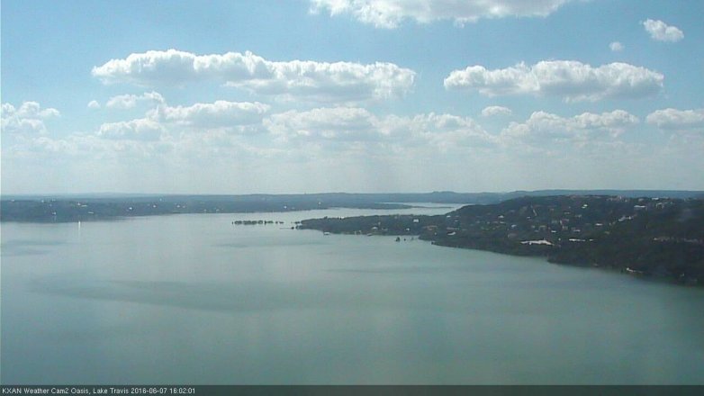 Lake Travis webcam, June 7, 2016 3:15 PM CT