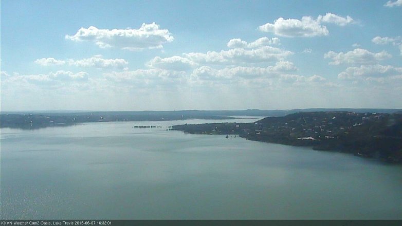Lake Travis webcam, June 7, 2016 3:40 PM CT