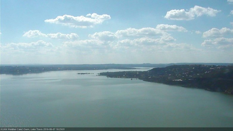 Lake Travis webcam, June 7, 2016 3:50 PM CT