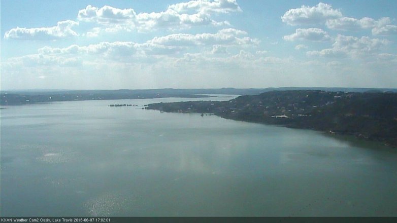 Lake Travis webcam, June 7, 2016 4:05 PM CT