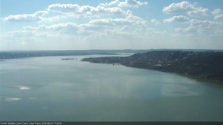 Lake Travis webcam, June 7, 2016 4:10 PM CT