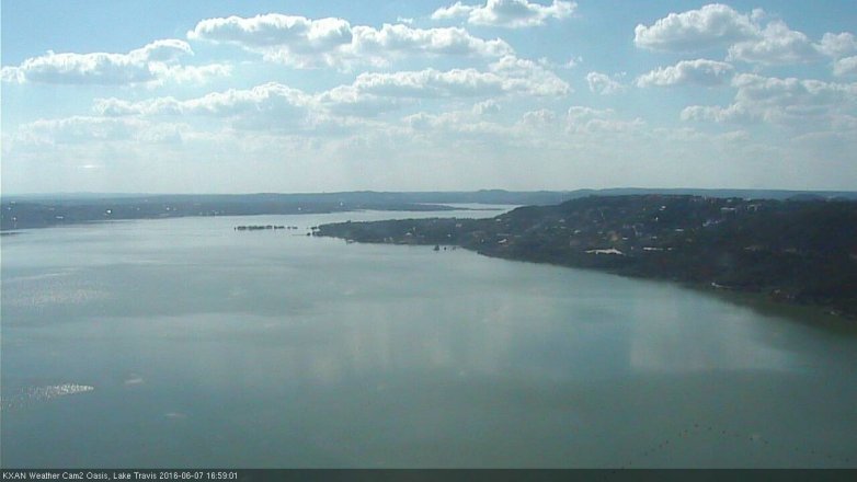 Lake Travis webcam, June 7, 2016 4:20 PM CT