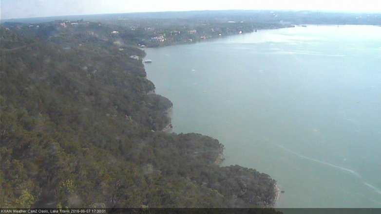 Lake Travis webcam, June 7, 2016 4:35 PM CT