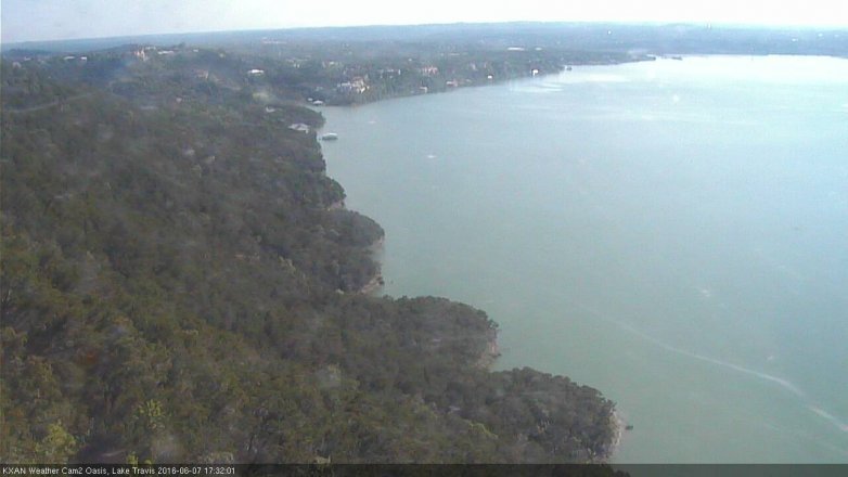 Lake Travis webcam, June 7, 2016 5:00 PM CT