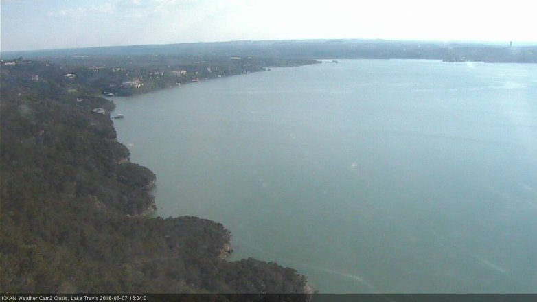 Lake Travis webcam, June 7, 2016 5:25 PM CT