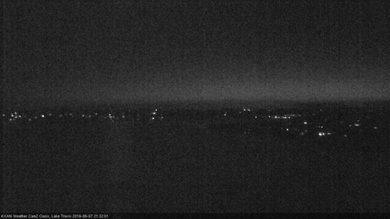 Lake Travis webcam, June 7, 2016 8:45 PM CT
