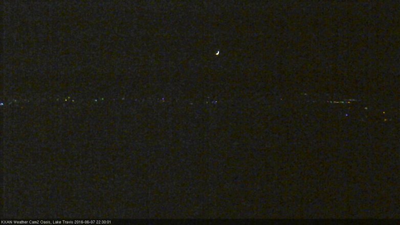 Lake Travis webcam, June 7, 2016 9:50 PM CT