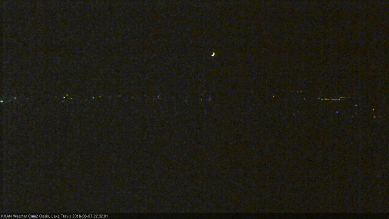 Lake Travis webcam, June 7, 2016 10:00 PM CT