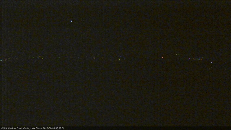 Lake Travis webcam, June 7, 2016 11:35 PM CT