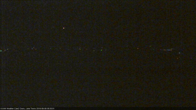 Lake Travis webcam, June 7, 2016 11:50 PM CT