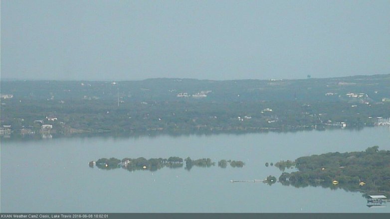 Lake Travis webcam, June 8, 2016 9:25 AM CT