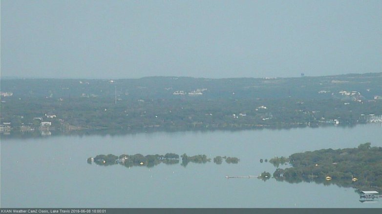 Lake Travis webcam, June 8, 2016 9:30 AM CT