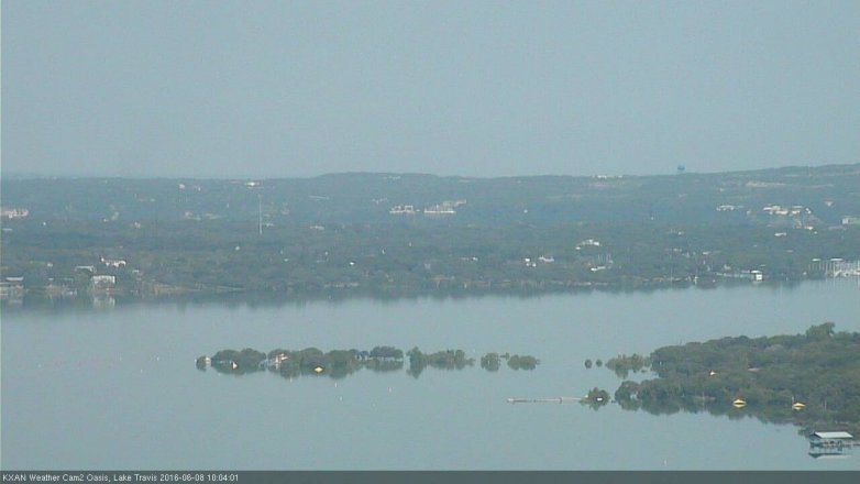 Lake Travis webcam, June 8, 2016 9:35 AM CT