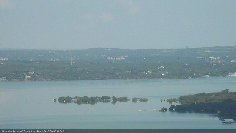 Lake Travis webcam, June 8, 2016 9:45 AM CT