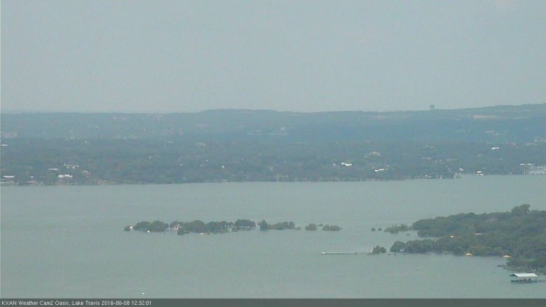 Lake Travis webcam, June 8, 2016 11:45 AM CT