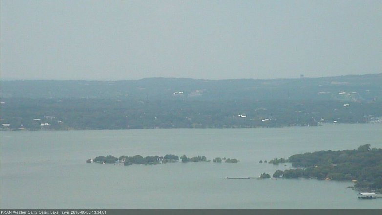 Lake Travis webcam, June 8, 2016 12:45 PM CT